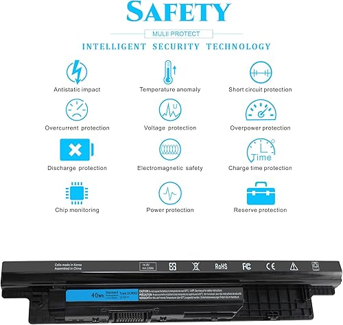 Miniatura 5 de Batería XCMRD de 40 WH de 14.8 V para Dell Inspiron 15 3000 15 3521 3537 3531 3542 3543 3541 3878 15R 5521 5537 Latitude 3440 3540 P28F P28F P28F