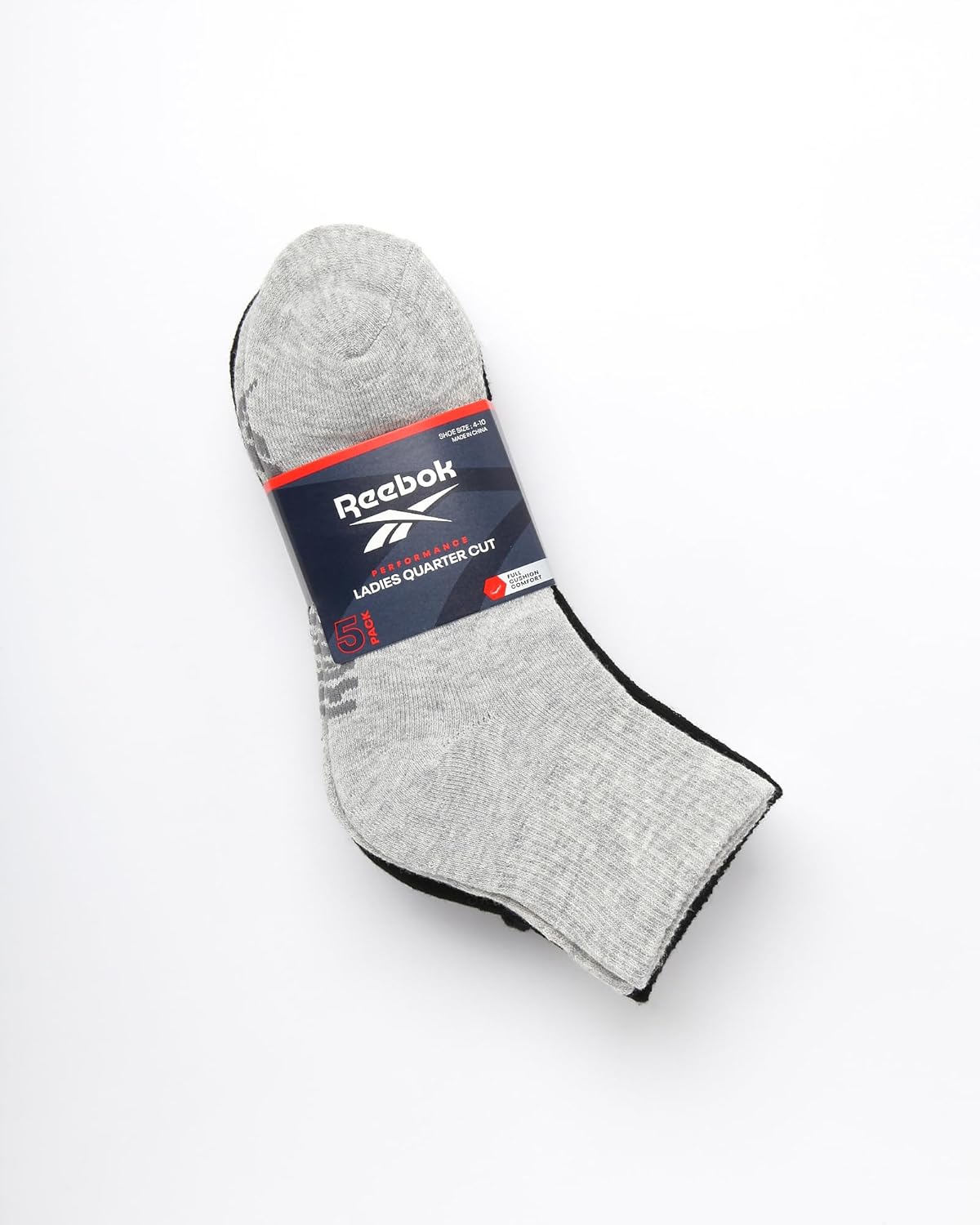 Reebok Womens Quarter Socks - 5 Pack Athletic Performance Cushioned Running Workout Ankle Socks for Women (Sizes: 4-10) - Image 2