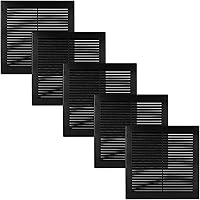 Vista 45 de Vent Systems 3 x 3 pulgadas (dimensiones de apertura) - Cubierta de ventilación de plástico blanco Soffit - Rejilla de ventilación cuadrada plana