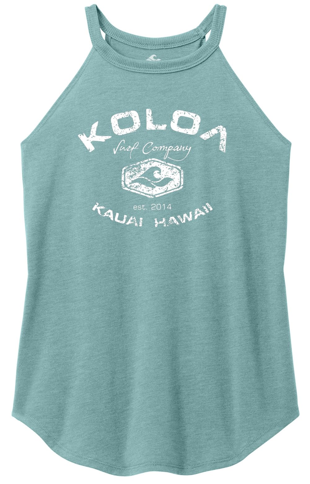 Koloa Surf Ladies Vintage Arch Perfect Blend Rocker Tank Sizes XS-4XL