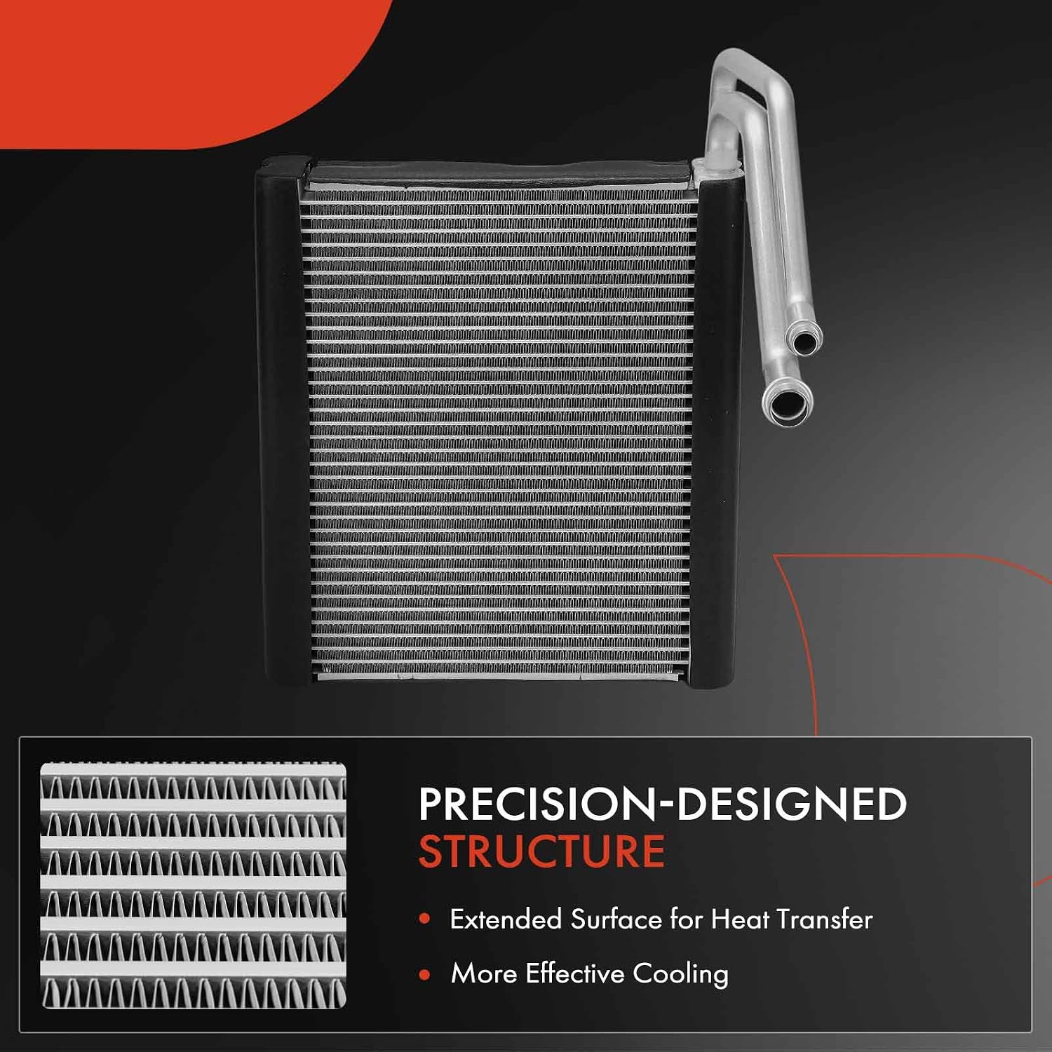 A-Premium A/C Evaporator Core Compatible with Volvo S60 2011-2018, S60 Cross Country 2016-2018, S80 2007-2016, V60/V60 Cross Country 2015-2018, V70 2008-2010, XC60 2010-2017, XC70 2008-2016