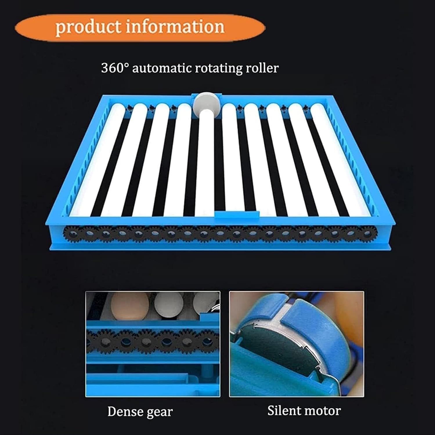 320-Egg Automatic Digital Incubator with 360° Egg Turning, Temperature & Humidity Control, LED Candler for Chickens, Ducks, Geese, Quail Birds – Large Capacity Hatcher Poultry Breeding