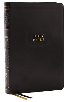 KJV Holy Bible with 73,000 Center-Column Cross References, Black Leathersoft, Red Letter, Comfort Print King James Version