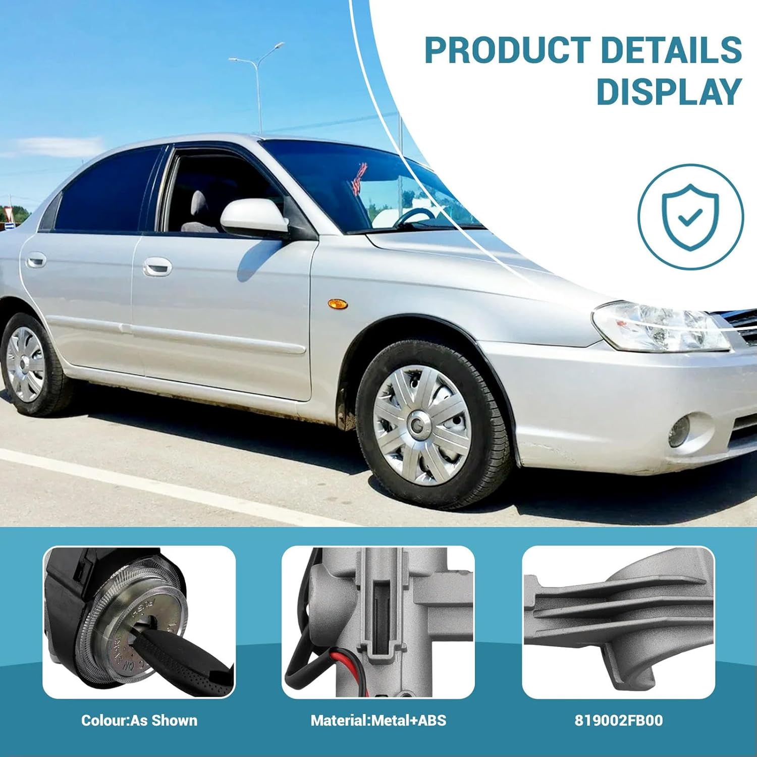 Car Ignition Switch Lock Barrel Cylinder with Keys Car Accessories 819002fb00 for Kia Spectra 2005-2007