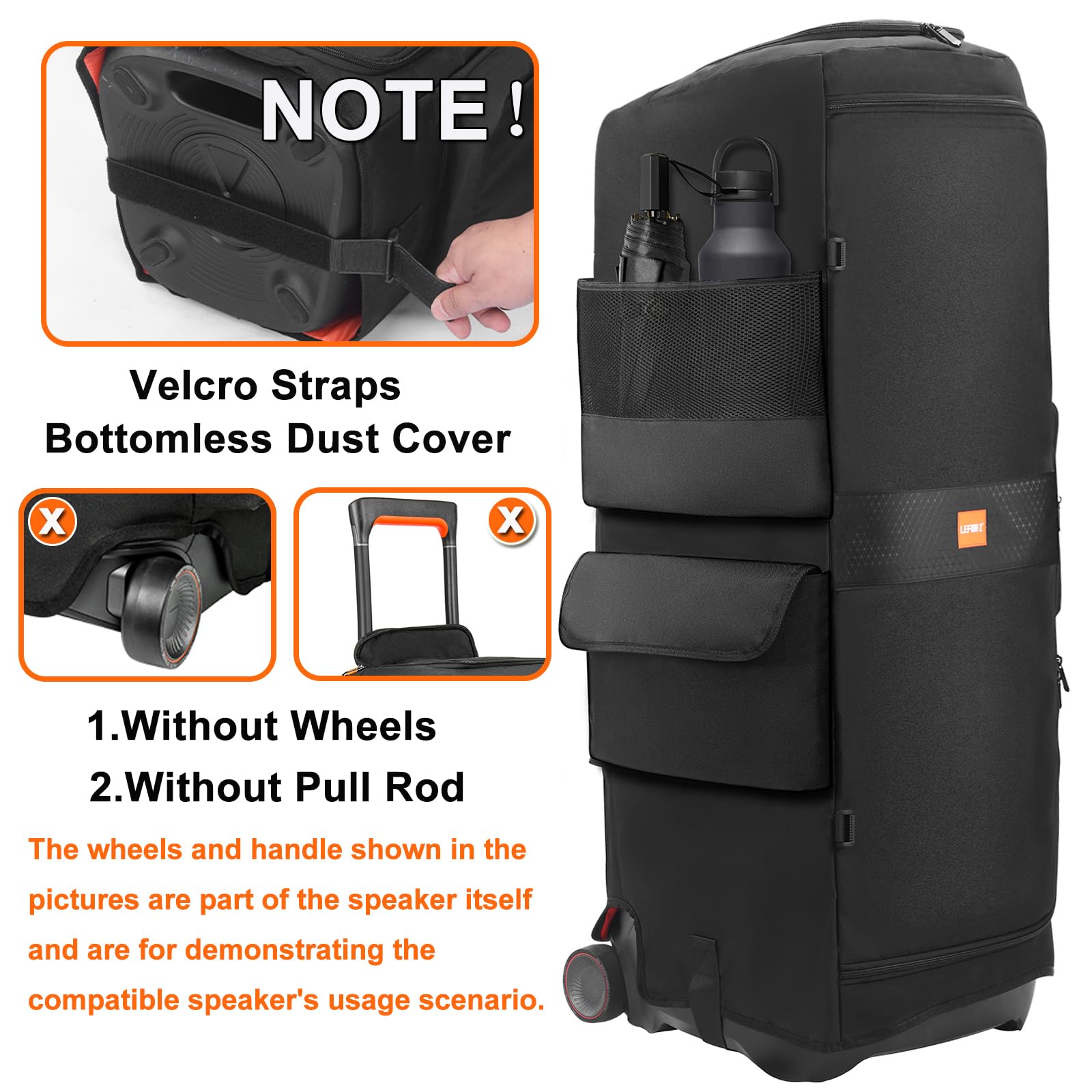 Custodia per altoparlanti compatibile con JBL PartyBox Ultimate, custodia antipolvere per altoparlante portatile, adatta per JBL PartyBox Ultimate, per viaggi all'aperto, solo copertura