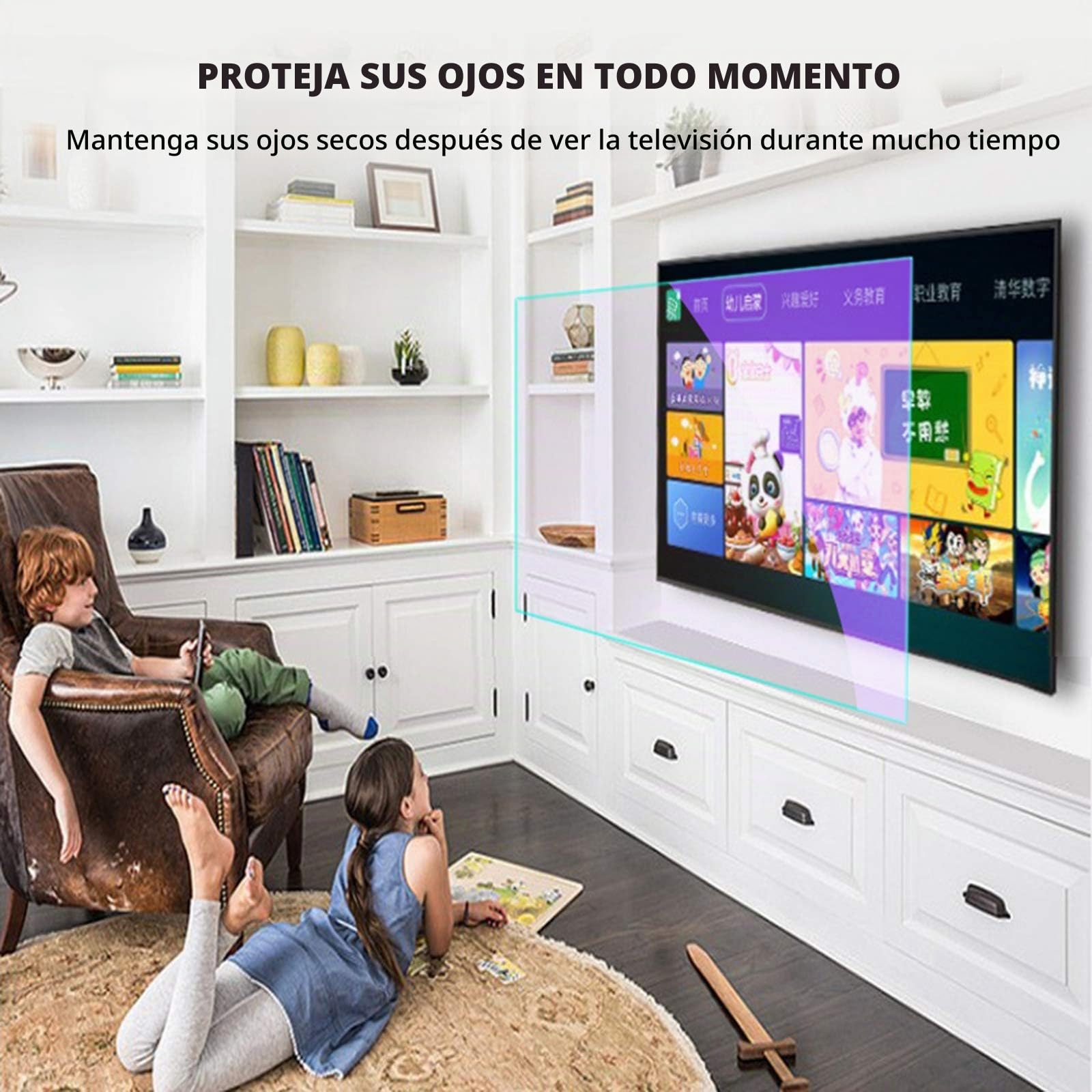 Protector De Pantalla De TV Mate, Filtro Antireflejo/Luz Azul, Índice De Antirreflejos De hasta 90%, para Monitores De 32 A 75 Pulgadas,32" 704 * 395mm