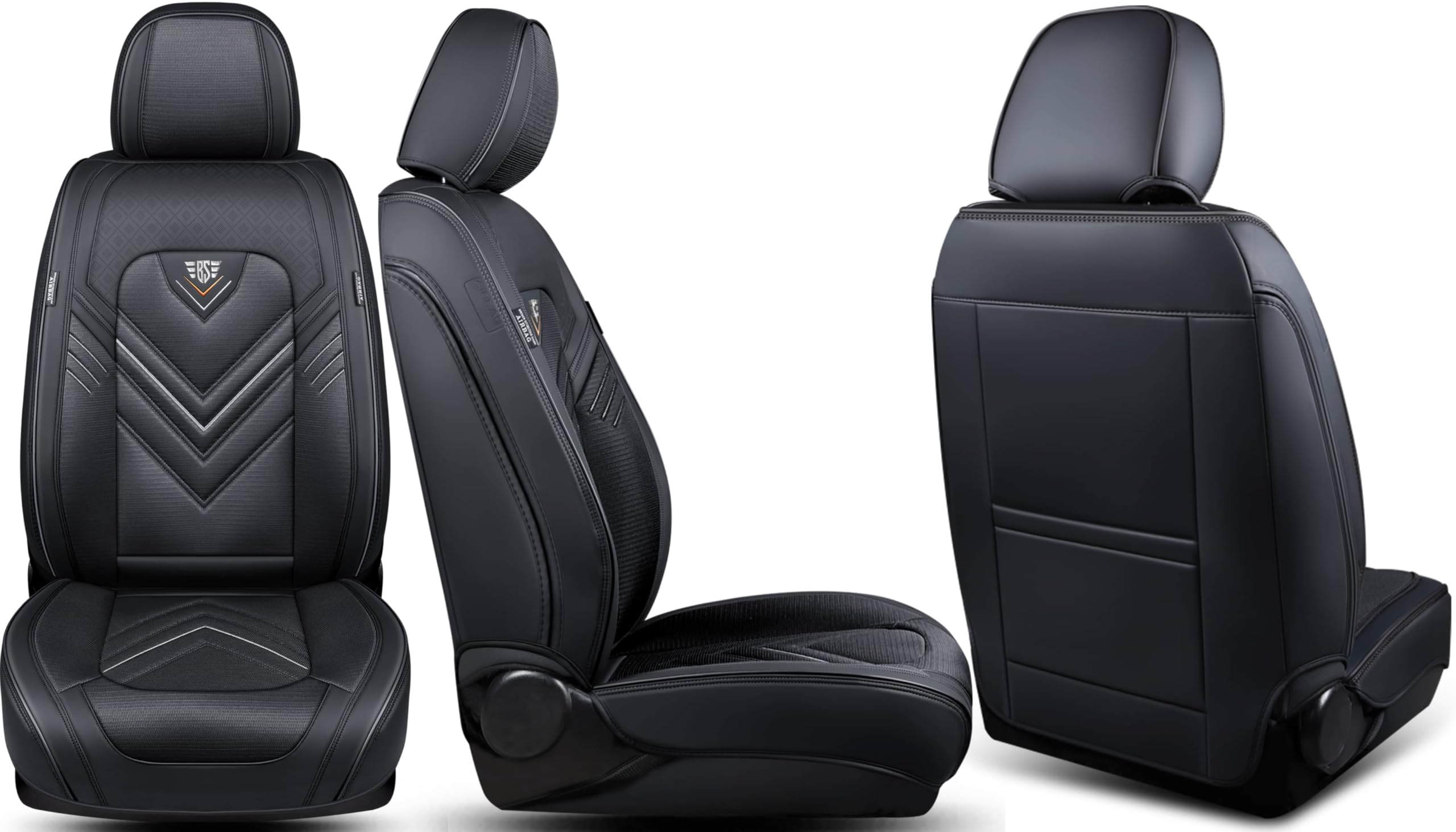Mitsubishi L200 4 anno di costruzione 2006-16 - Coprisedili compatibili in nero FSL3