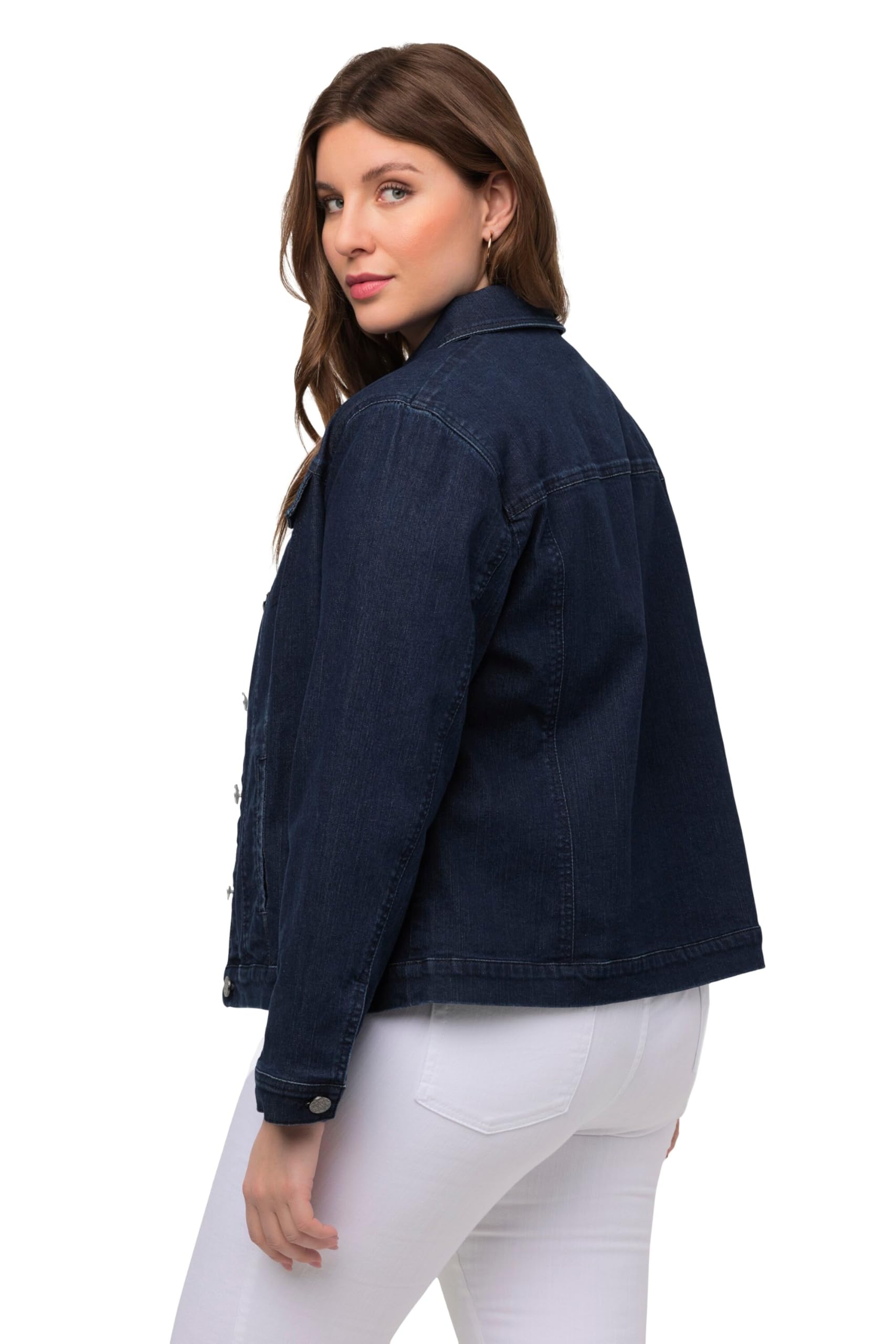 Ulla Popken Femme Veste en Jean