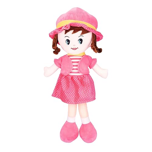 TOYTALES Winky Doll Soft Plush Toy for Girls | Super Cuddly Stuffed Doll for Kids & Toddlers | Cute Baby Doll Toy for Playtime & Bedtime (Rani, 60CM)