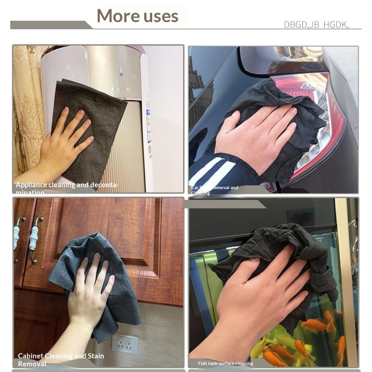 Panno Per ultra assorbente senza filigrana Panni per la pulizia Magics per vetri per la casa Panni per vetri per finestre e specchi Panno per la, grigio, 40 cm*50 cm