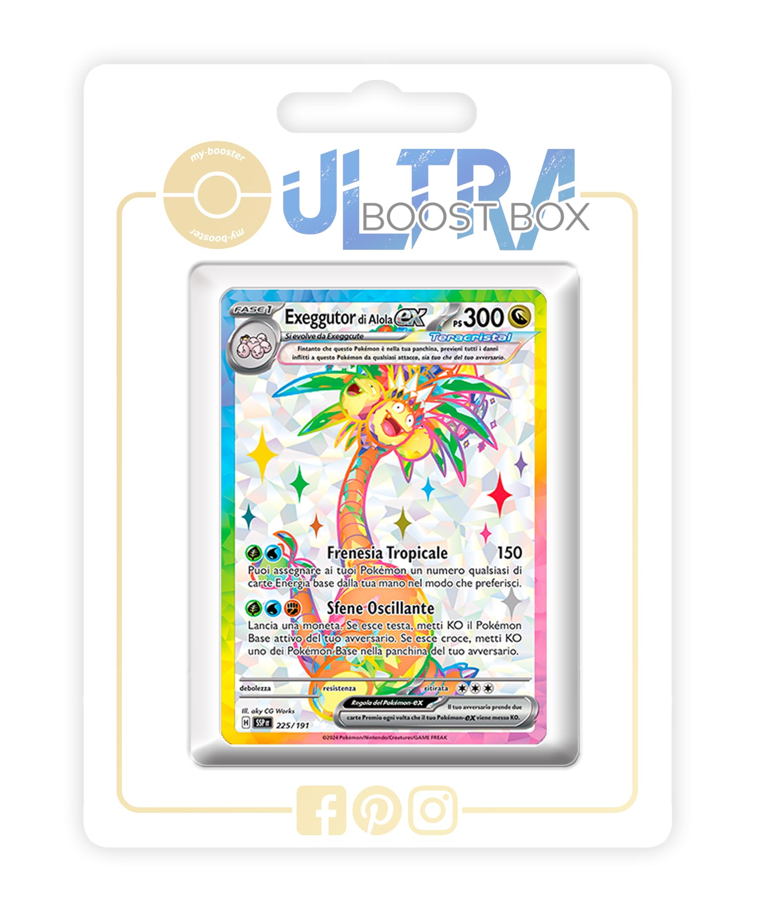 shiny sprigatito pokemon card Exeggutor di Alola ex (Alolan Exeggutor ex) 225/191 Tera Shiny Full Art -  my-booster X Scarlatto e Violetto 8