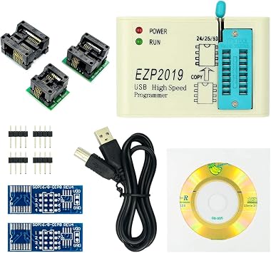 Latest Version EZP2019 High Speed USB SPI Programmer Support 24 25 93 EEPROM 25 Flash BIOS Chip + 5 Sockets 2