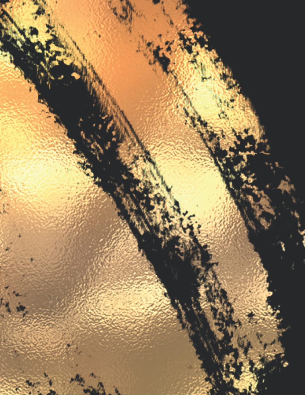 Black & Gold Notebook: Lined Notebook/Journal - Black with Gold: College Ruled - 120 Pages - Large (8.5 x 11)