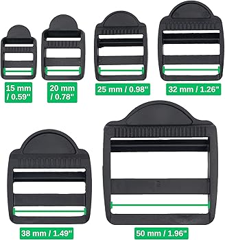 Stegschnalle 25mm 2 Stück - Metall Leiterschnalle Für Rucksack Gurte Bis 25mm Breite