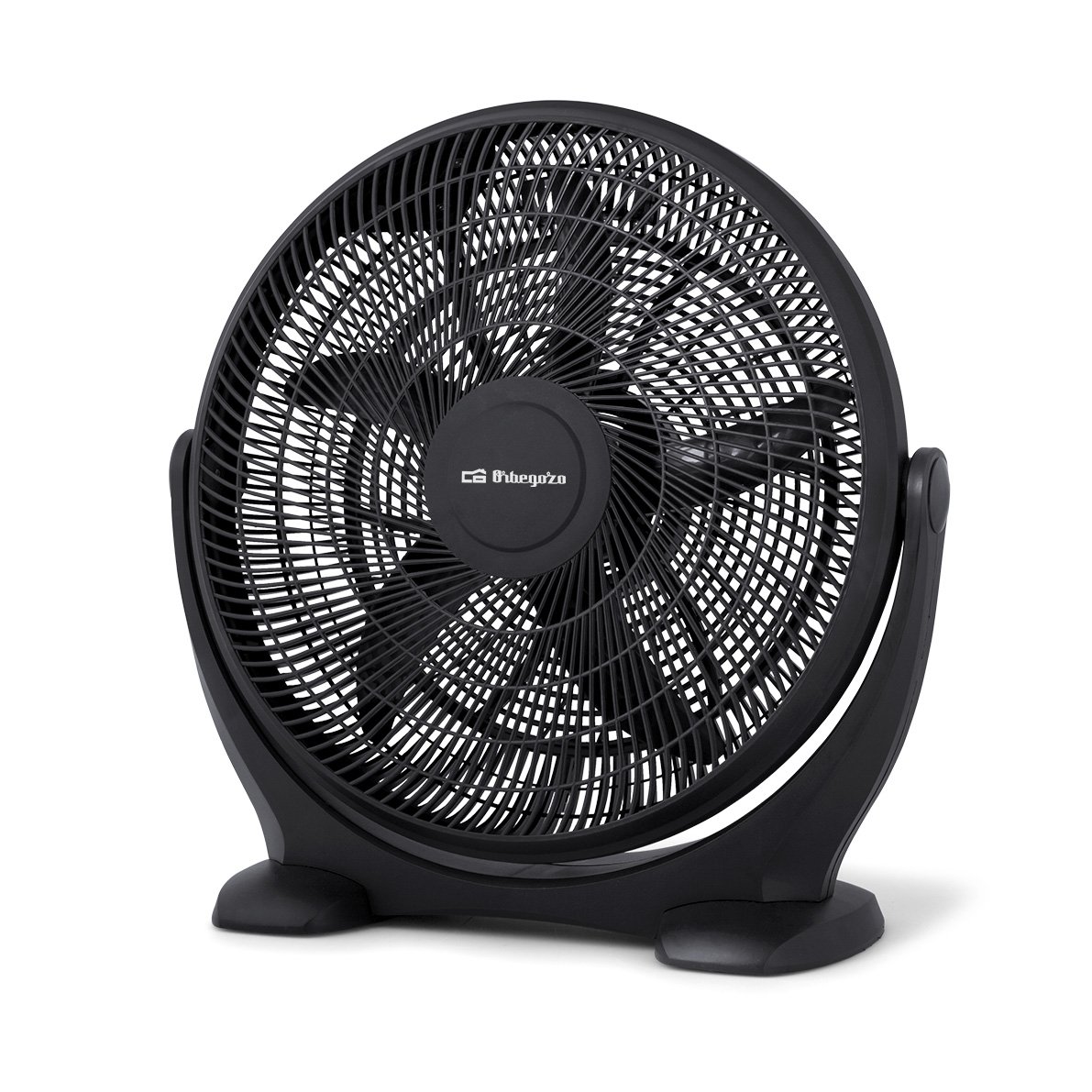 Orbegozo BF 0150 - Ventilateur de sol de style industriel, 3 vitesses de ventilation, inclinaison réglable, diamètre de 50 cm et puissance de 80 W