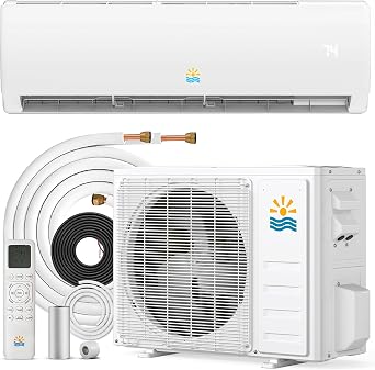 Rellytech Mini Split AC/Heating System 11500 BTU AC & Heat Pump 17 SEER2 | Quiet Operation, Ductless, Pre-charged, Energy Efficient Inverter, Fast Cooling up to 550sq.ft, 110V/115V, AHRI Certified
