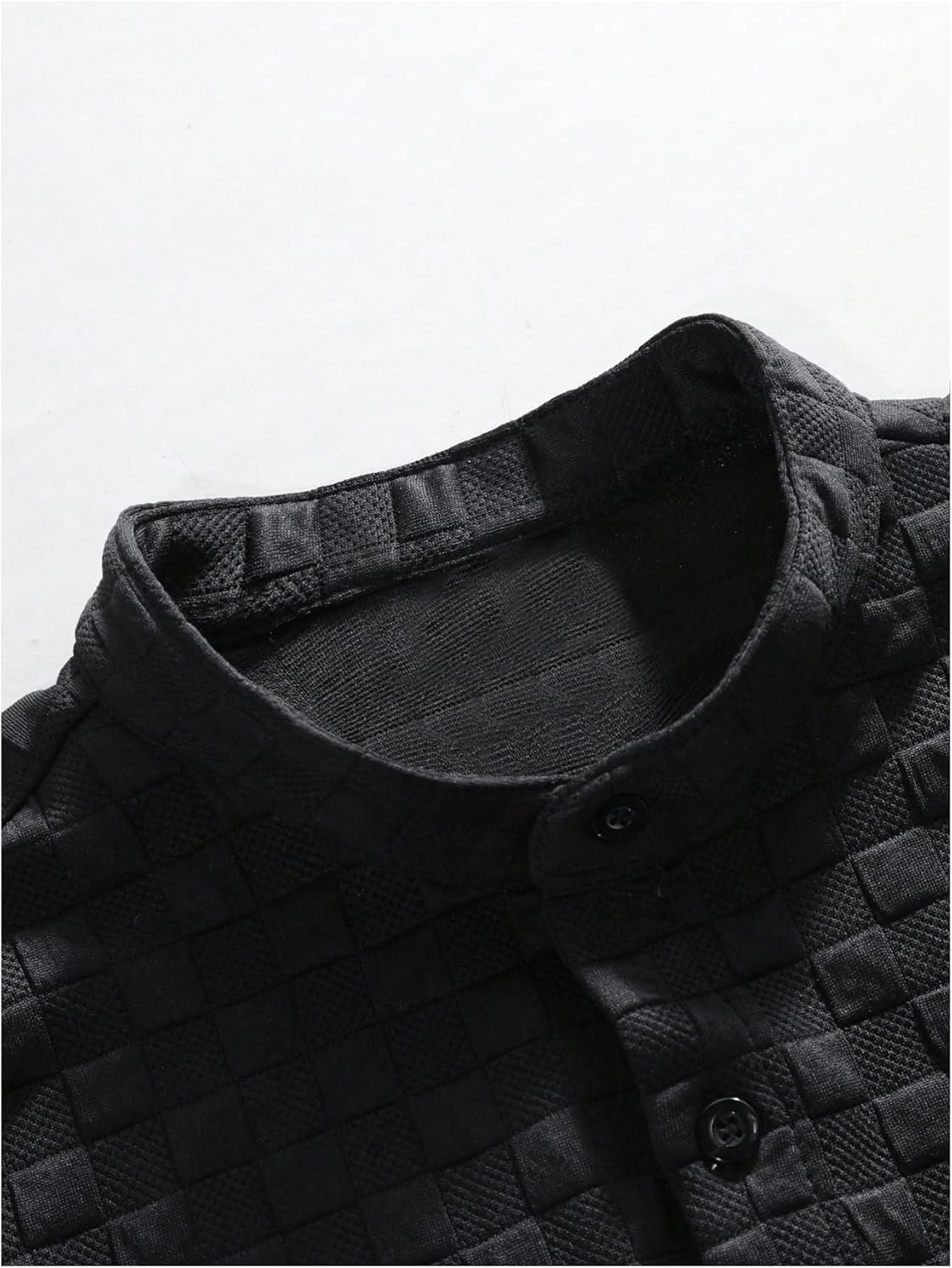 GORGLITTER Men's Vacation Sets Short Sleeve Button Down Shirt and Textured Short Set