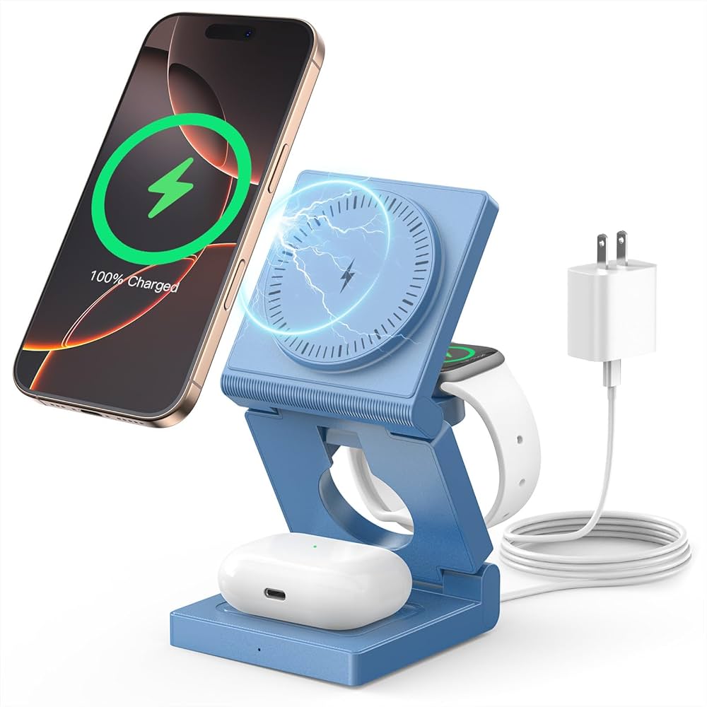 Amazon.com: 3 in 1 Wireless Charging Station for Apple
