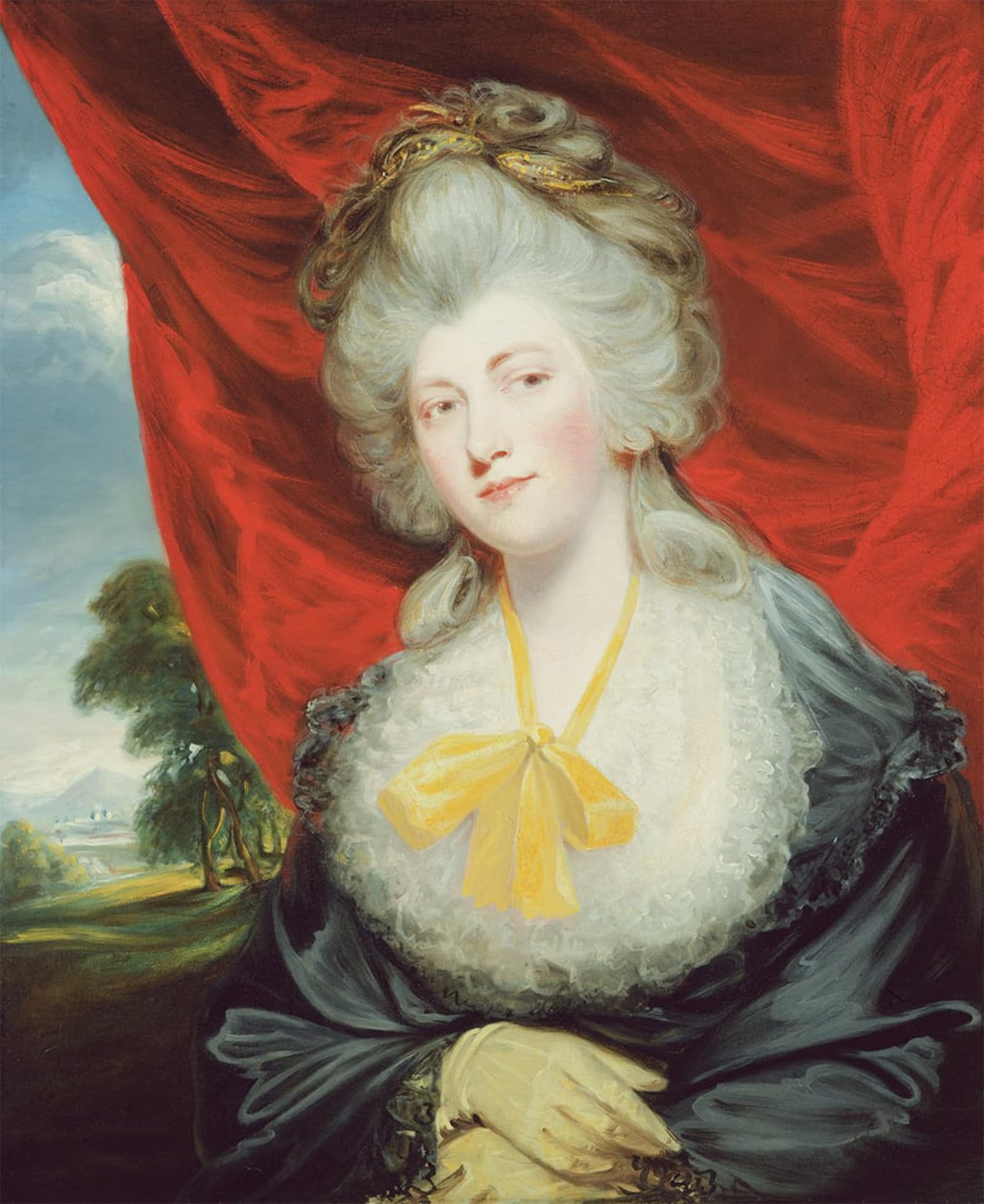 POSTERIIk Famous Animal Posters Vintage Picture Portrait of the Hon Isabella Ingram Later Marchioness of Hertford by Hoppner Modern Wall Decor for Home Decor 60x90cm