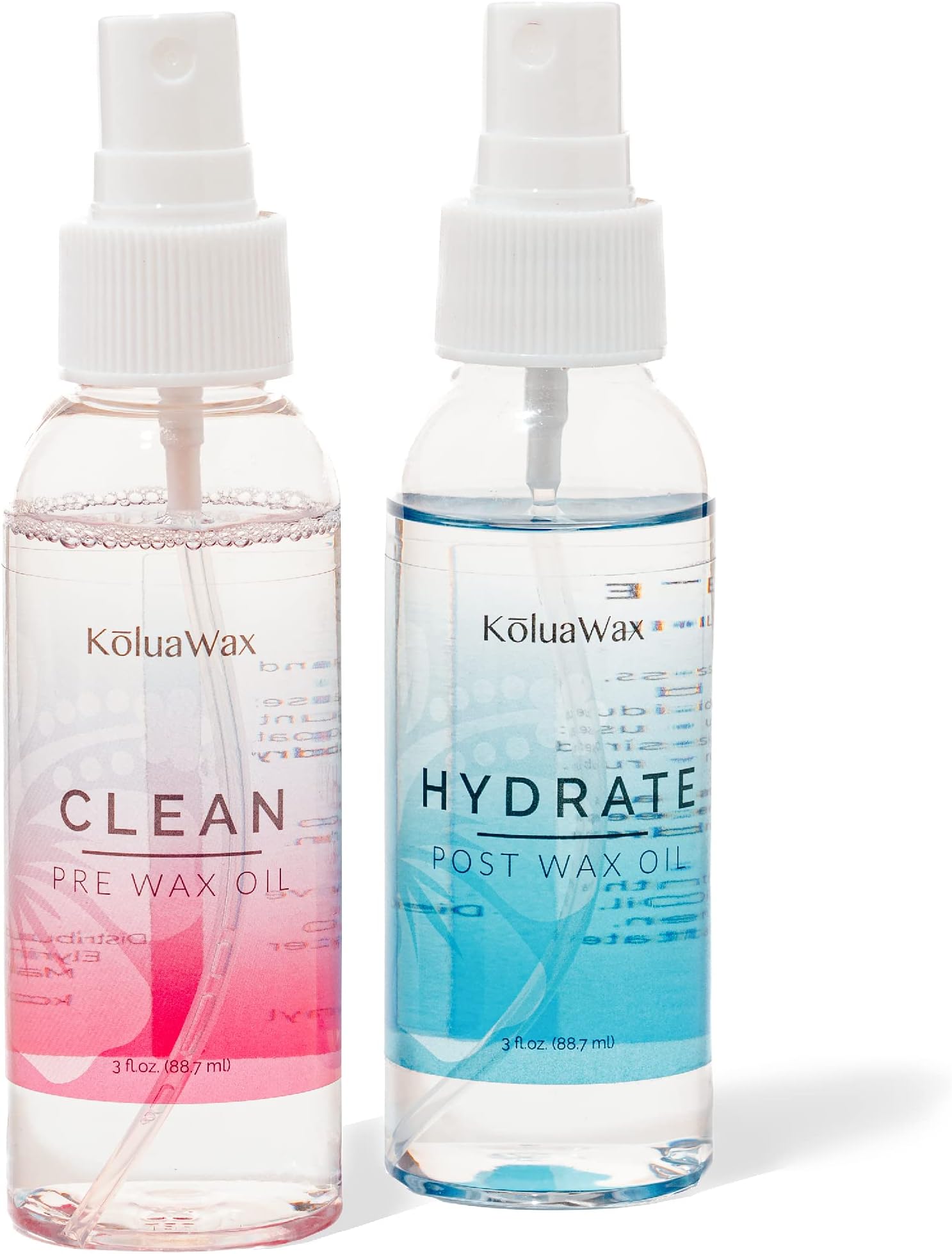 Clean & Hydrate At Home Waxing Kit Oils – Pre Wax Cleanser Preps & Protects Skin – Post Body & Facial Wax Oil Soothes, Reduces Redness, Removes Residue – Make Hair Removal Easy , 3 Oz. Each