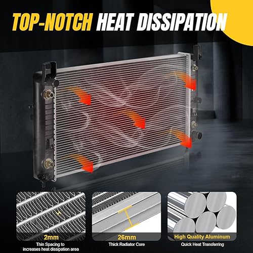 Miniatura 3 de SPELAB Radiador de aluminio para 99-13 Chevrolet Silverado GMC Sierra Suburban Tahoe radiador DPI 2370 CU2370 Radiador completo con TOC y EOC