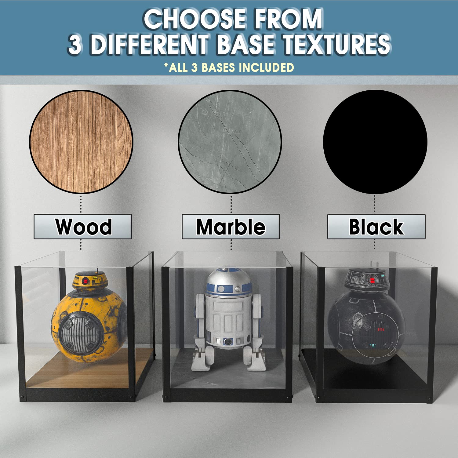 Amazon.co.jp: VIEWAY クリアアクリルディスプレイケース 10インチx10