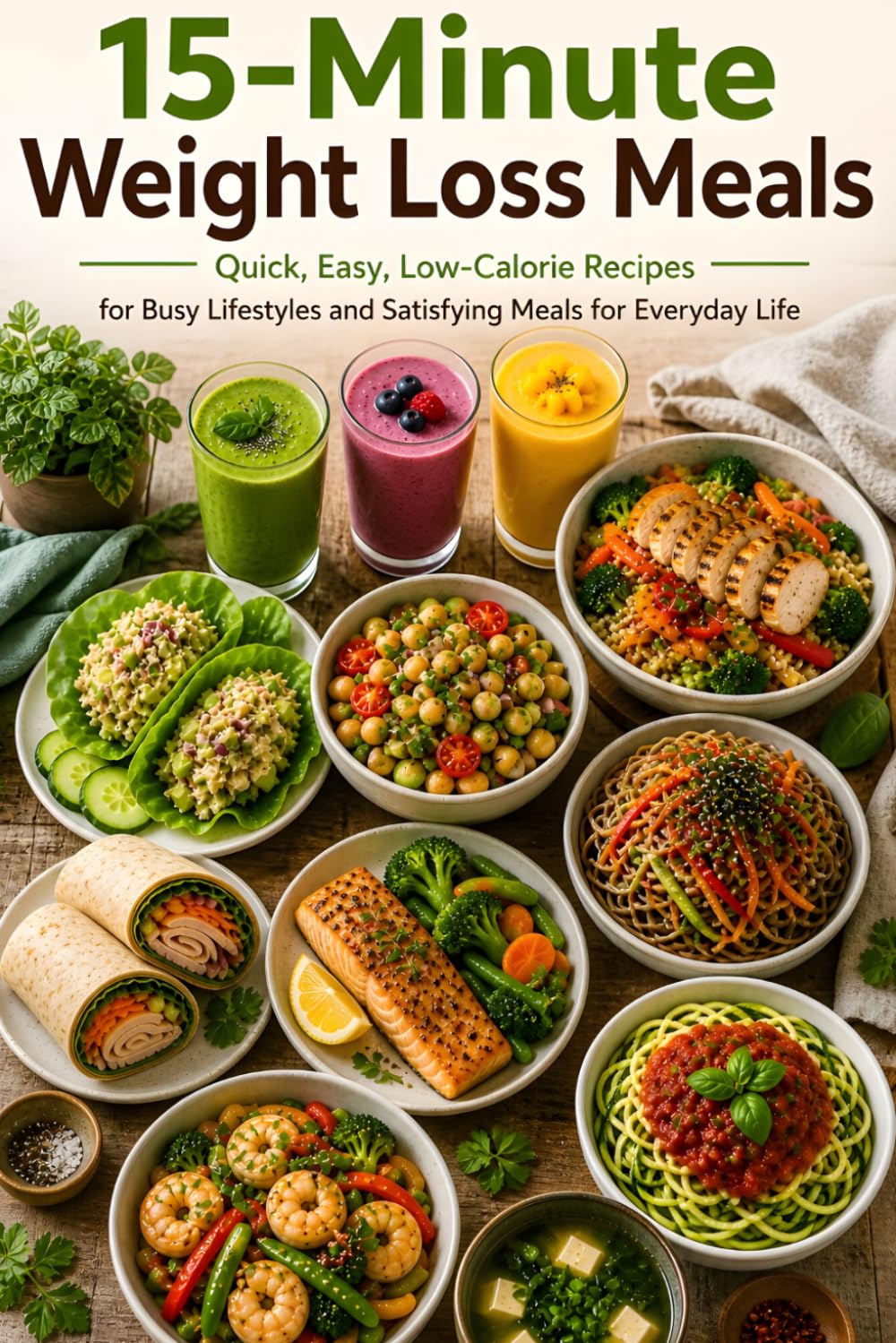 15-Minute Weight Loss Meals: Quick, Easy, Low-Calorie Recipes for Busy Lifestyles and Satisfying Meals for Everyday Life