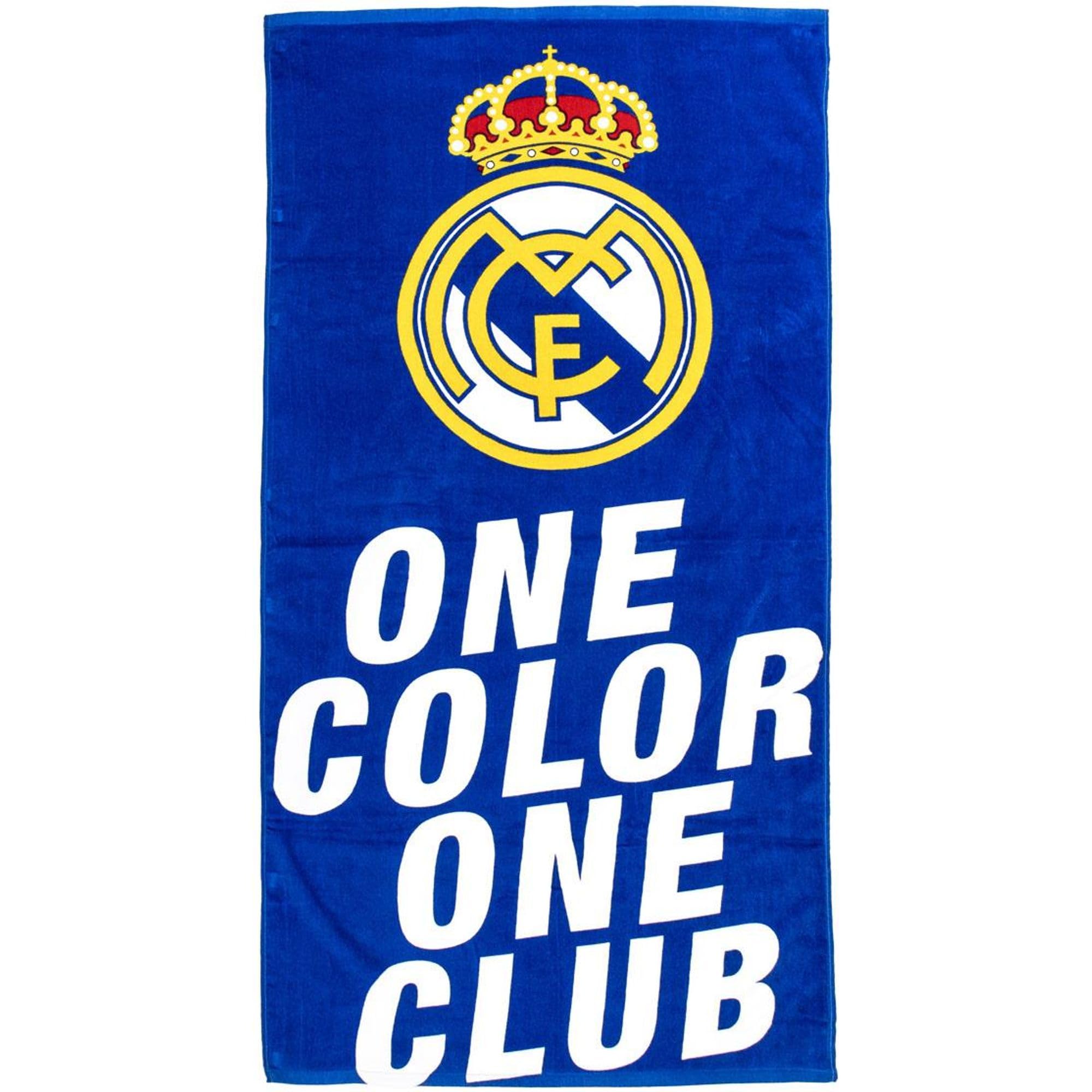 CERDÁ LIFE'S LITTLE MOMENTS Real Madrid Towel – Official Towel, Crest and Club Colours, Ideal for Beach, Pool, Bath or Sport, Practical Accessory for Football Fans