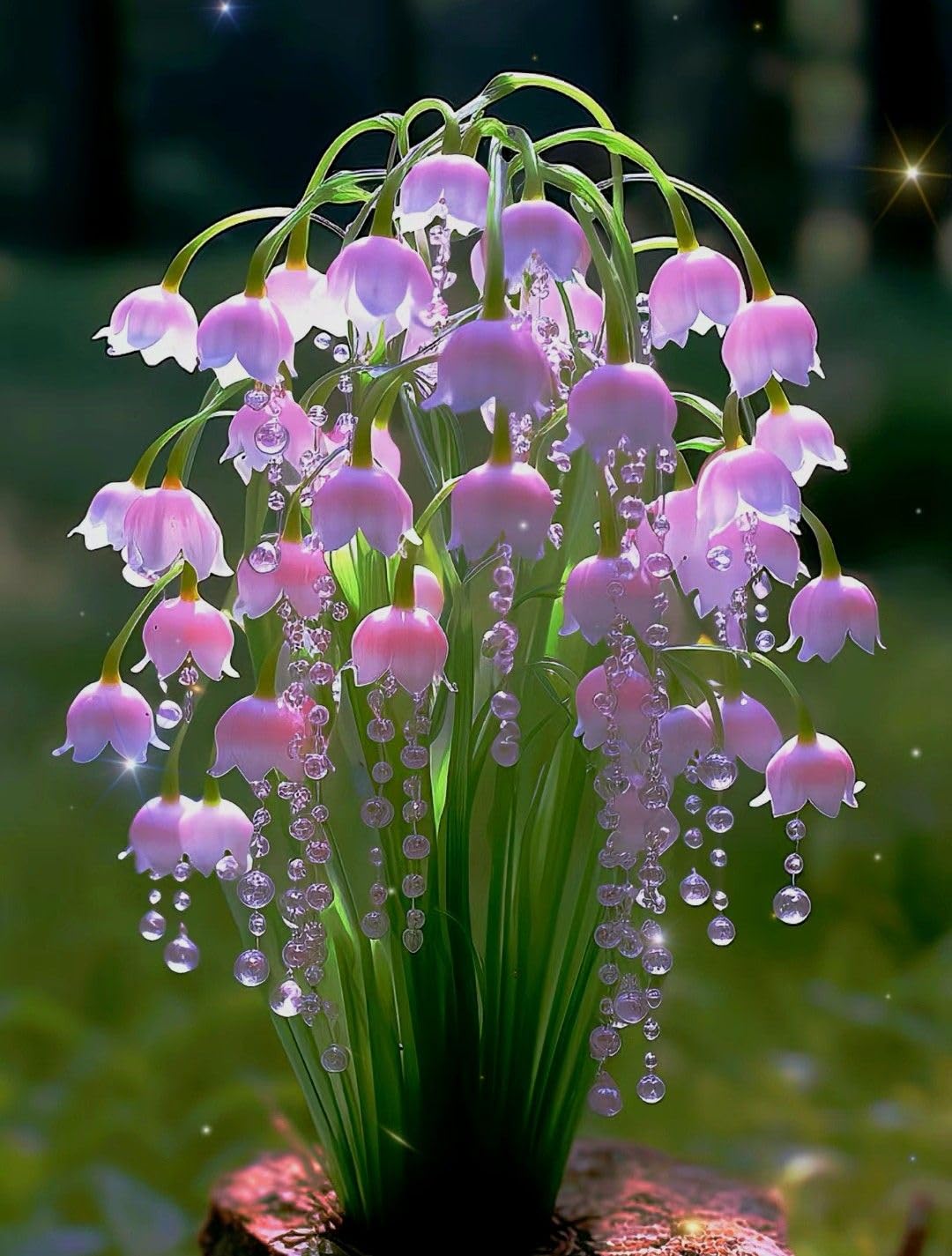 Beautiful Lily of the Valley for Planting UK, Hardy Perennial, Excellent Display, Mix Greening Flower, Natural Organic, Wedding, Balcony Garden-9 Bulbs-B — image 1