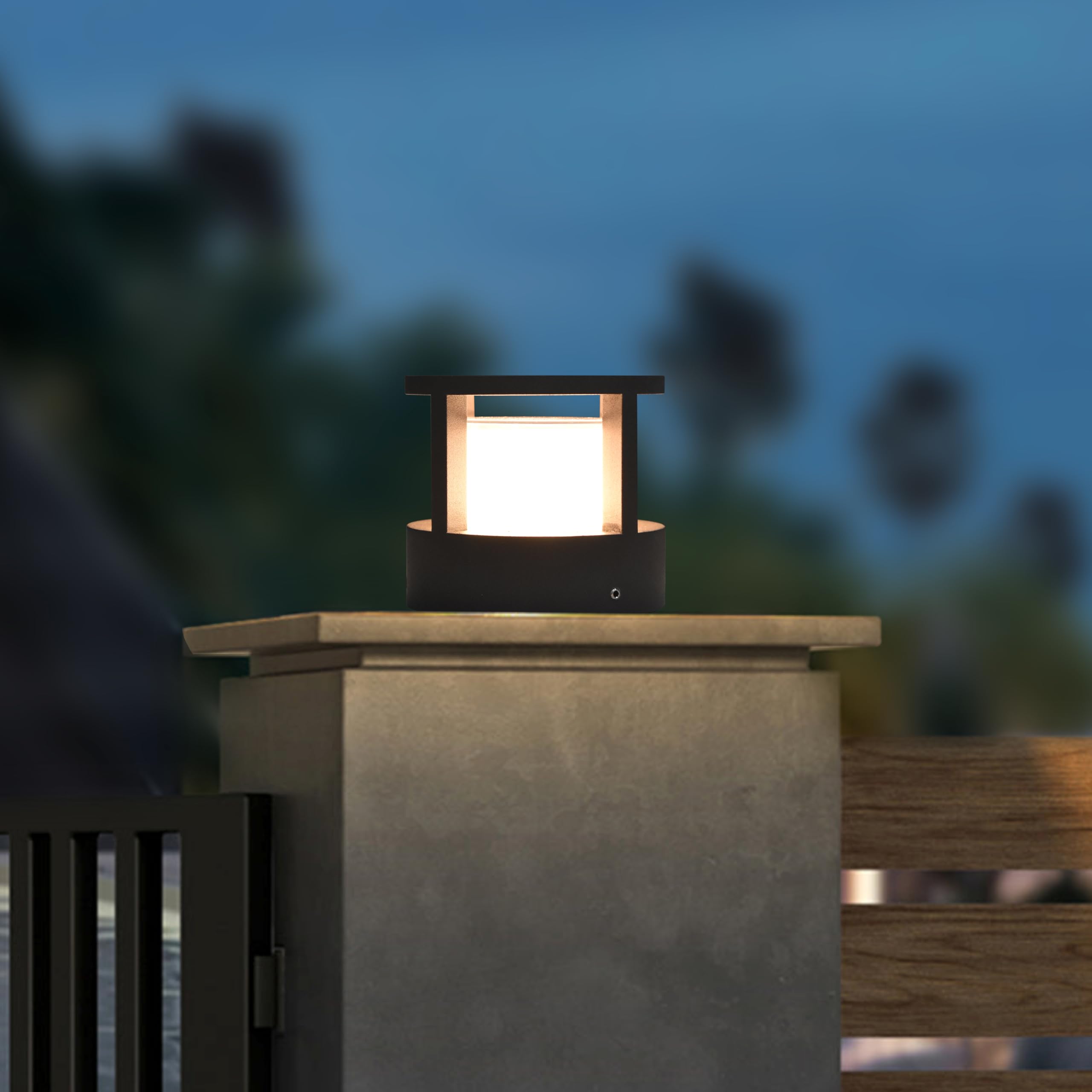 Forus Gate Lamp - Unbreakable Outdoor Post Light -10 Forus Gate Lamp - Unbreakable Outdoor Post Light -10
