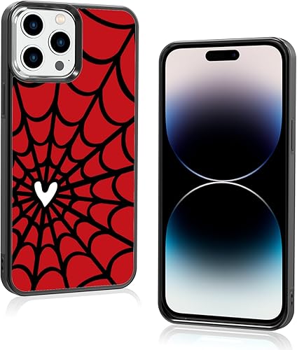 Vista 190 de Funda de teléfono de anime para iPhone 13/14 con diseño de telarañas de moda araña 2