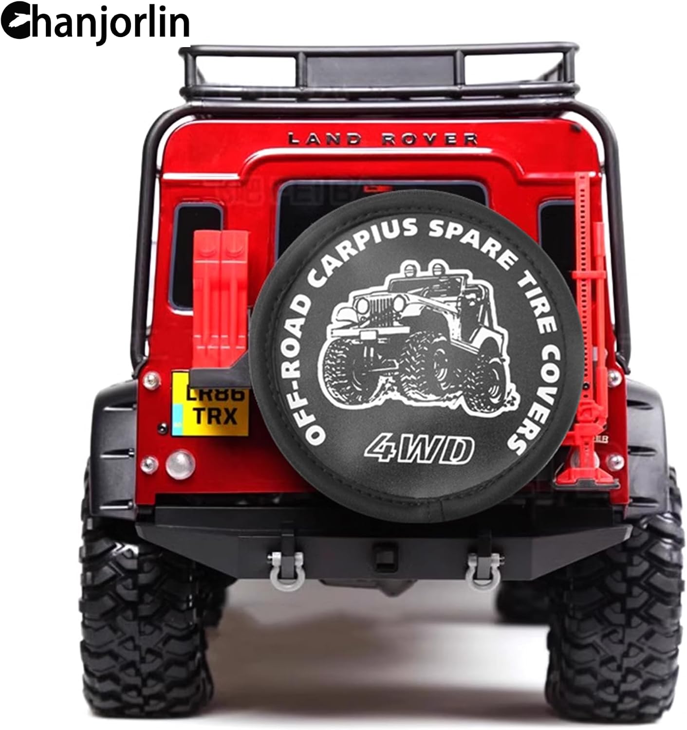 1/10 RC Simulation Spare Tires Cover Leather Tyres Dustproof Cover for 4.52"-4.72" Tires Compatible with 1:10 Crawler Truck Car Traxxas TRX4 Axial SCX10 III RC4WD D90 TF2 Gen8 RR10