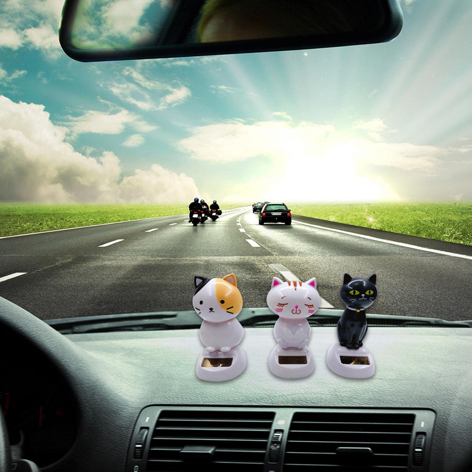 Huxibai Figurines de Tableau de Bord pour Voiture | Figurine de Chat 2D en Acrylique de Bureau Huxibai Figurines de Tableau de Bord pour Voiture | Figurine de Chat 2D en Acrylique de Bureau