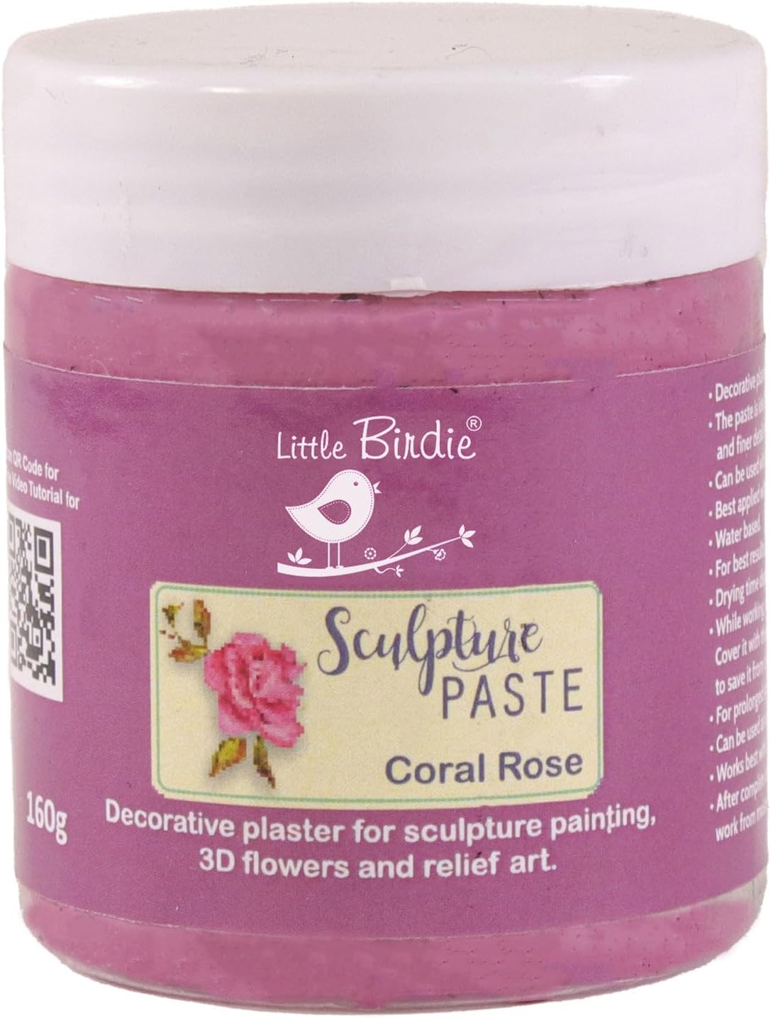 Itsy Bitsy Little Birdie Sculpture Paste Coral Rose 160G