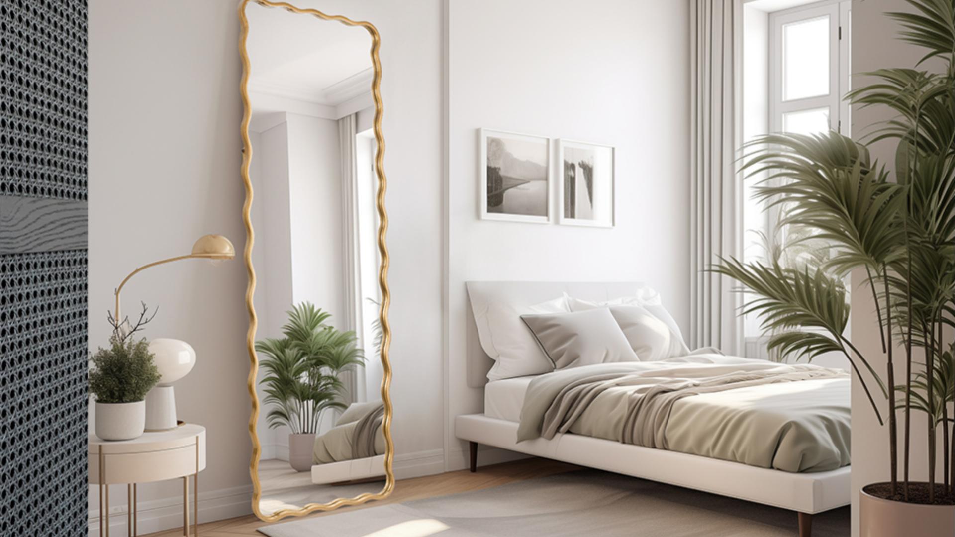 Amazon.com: Varsoul Gold Full Length Mirror with Stand, 22 X 65