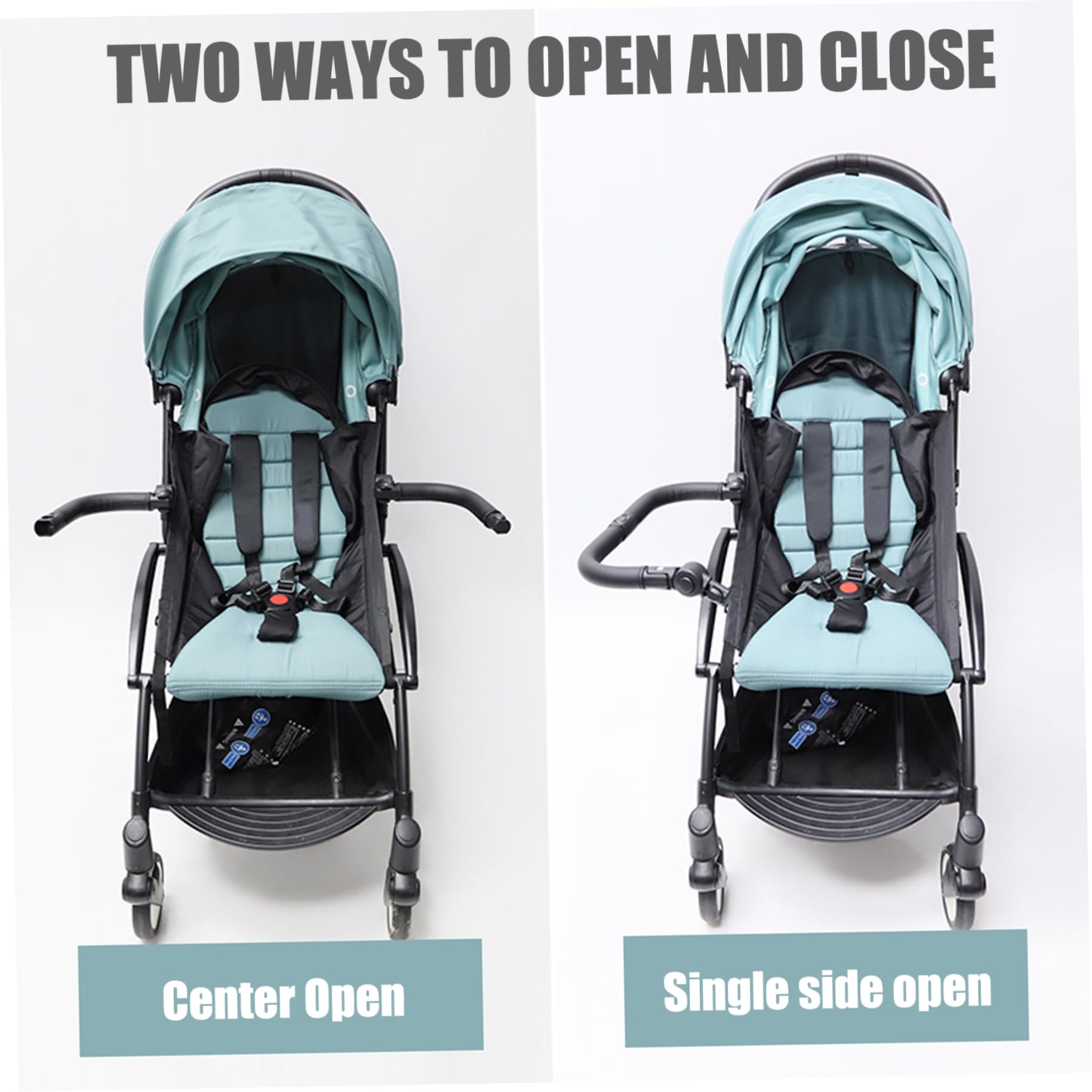 Poignée de poussette pour protection de sécurité des tout-petits Poignée poussette pour bébé avec angle réglable Installation et retrait faciles Produits sécurité anti-chute pour bébés pour p