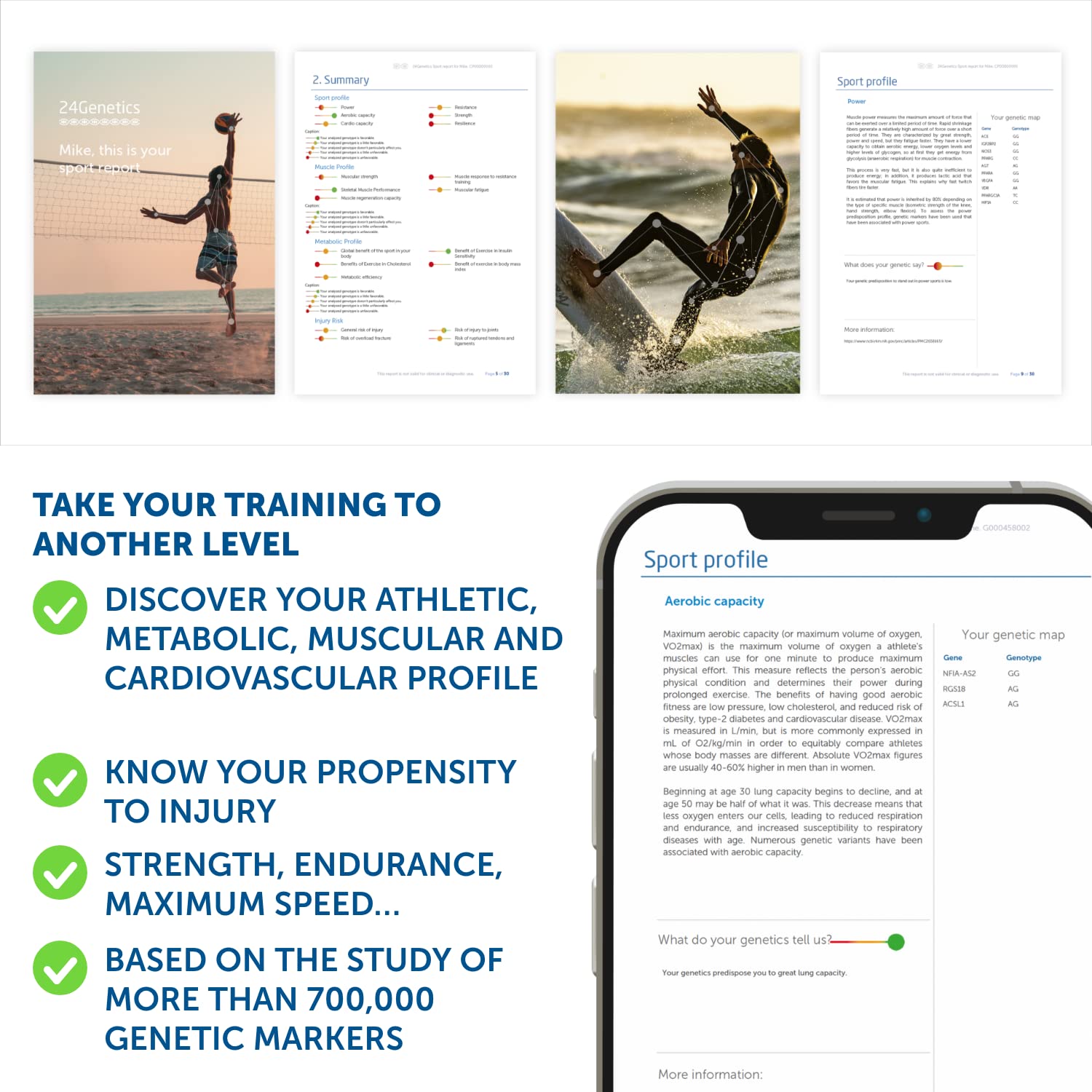DNA Test Sport, Inklusive Kostenlosem Dna Test Abstammung, Entdecken Sie Ihre genetische Veranlagung zum Sport, Analysieren Sie Ihr Metabolisches, Muskuläres und Kardiovaskuläres Profil