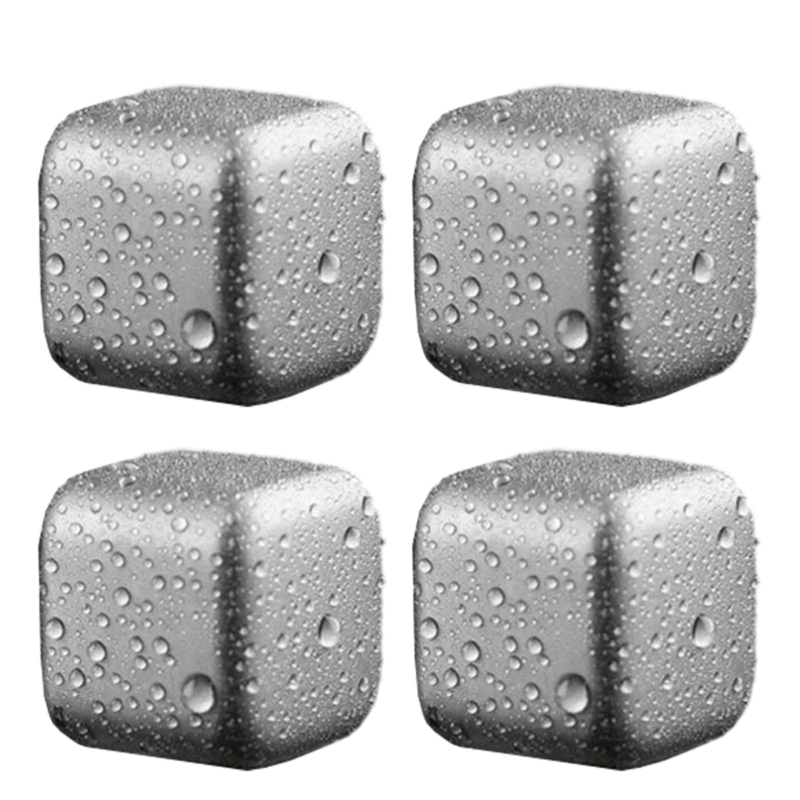 APGLSXY 3PCS Stainless Steel Ice Balls, Drink Coolers for Cocktails, Wine & Spirits Metal Ice Cubes