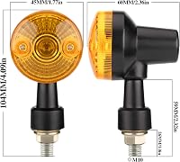 OFZVEO Motoros Index Lámpa 12V Halogén Vízálló 4 Darabos Szett Univerzális Motorkerékpár Robogó Quad 5