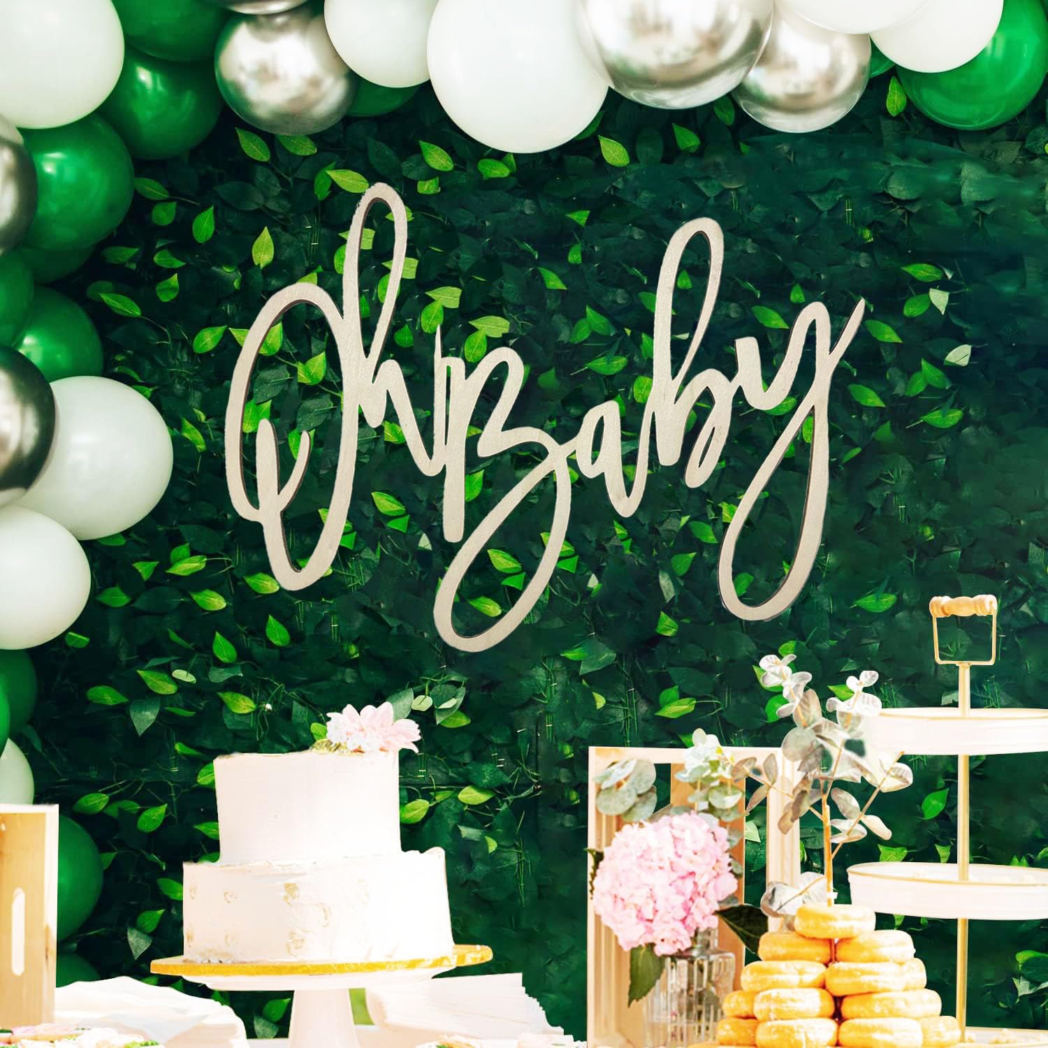 Oh Boy Wooden Sign-Giant Baby Shower, Gender Reveal, Baby's 1st Birthday&Nursery Decor Party Backdrop Decoration &Ideal Boy Theme Decoration