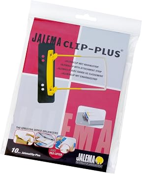 JALEMA Heftmechanik Clip Plus/5712600 Schwarz Kunststoff Inh. 10