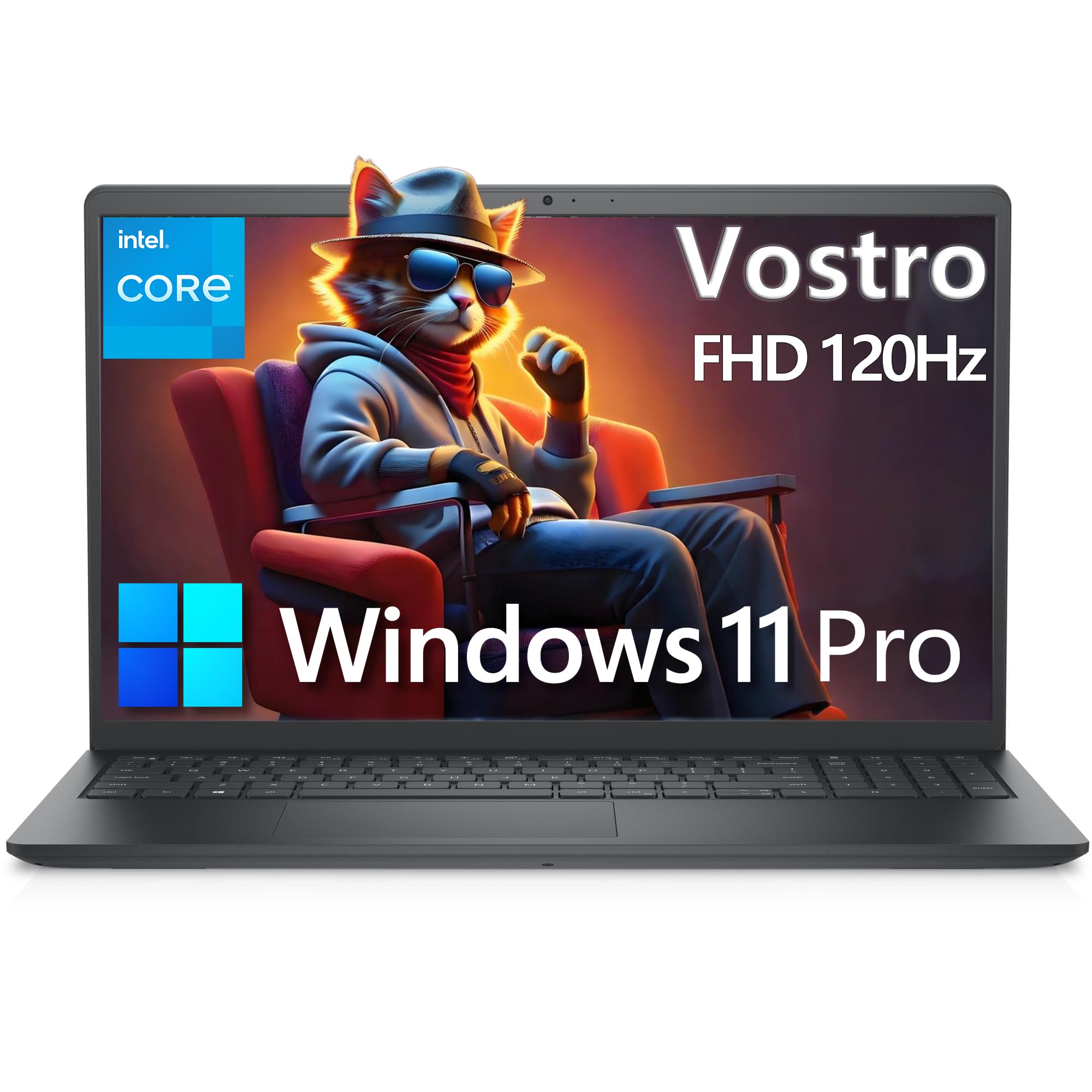 15 Laptop Computer for Business and Student, Intel Processor (Beat i5-1145G7), 32GB DDR4 RAM, 1TB PCIe SSD, Vostro 3530 15.6" 120Hz FHD, WiFi, Bluetooth, Type-C, HDMI, Webcam, Windows 11 Pro