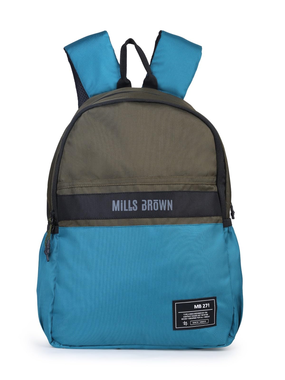 mills brown Laptop Backpack for Men n Women, Water Resistant Minimalist Office n College Bag, Fits 14-Inch Laptop-picture-20