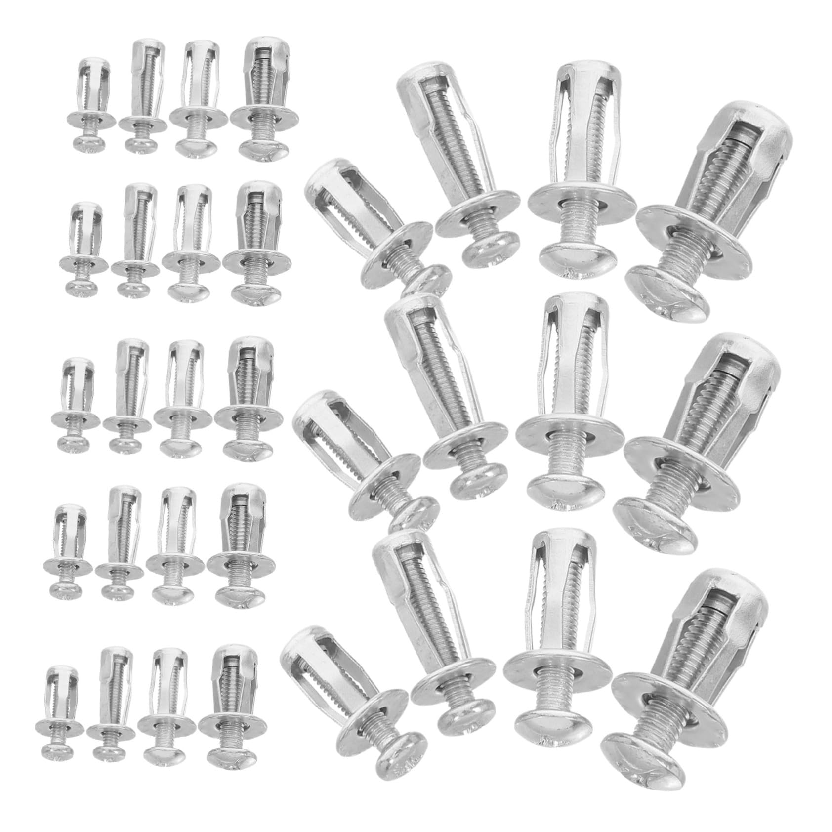Yardenfun 80 Piezas Tornillos de Expansión de Metal Pernos de Anclaje Resistente para y Ladrillo Sujetadores de Pétalo para Proyectos de Montaje Paredes