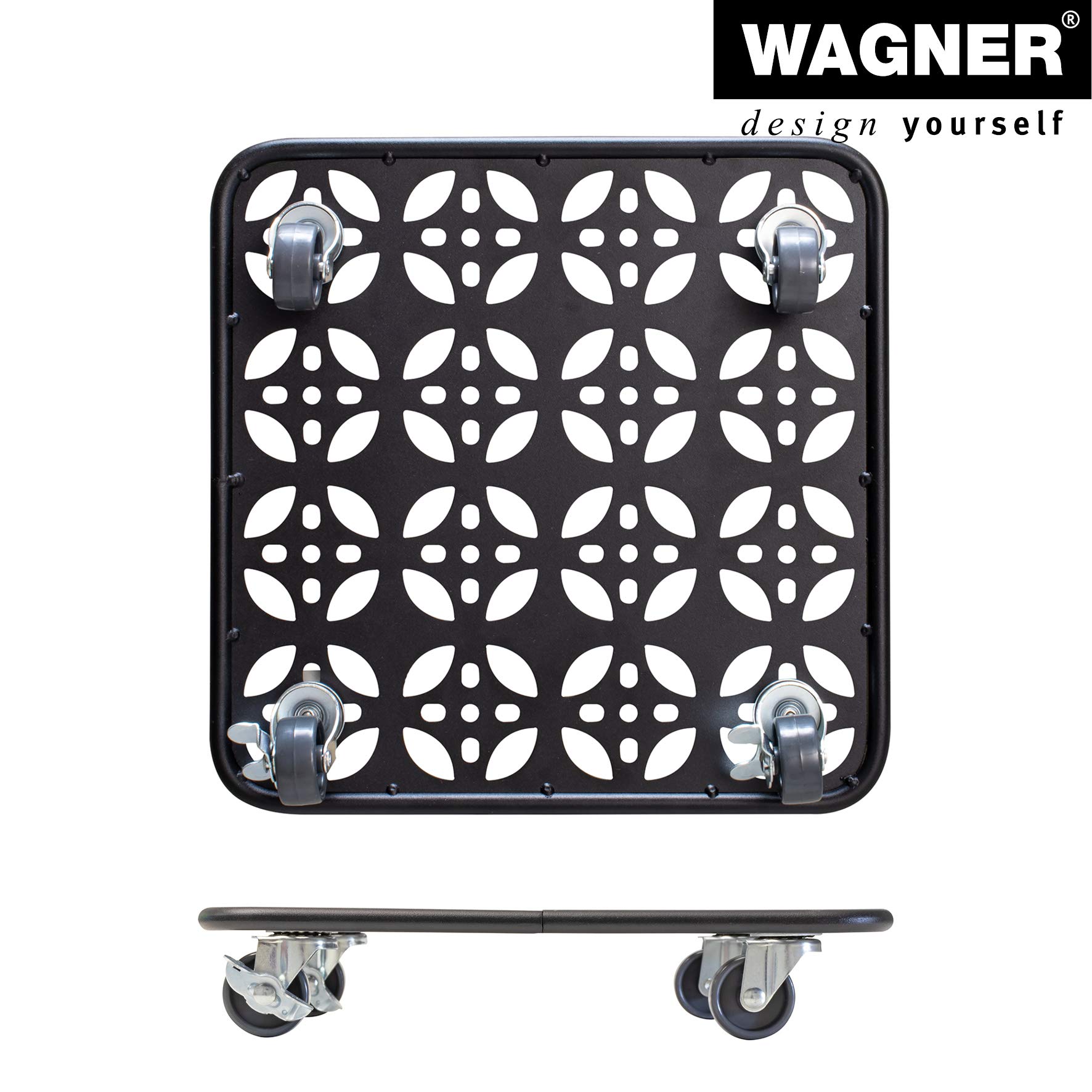 WAGNER Plantentrolley metaal zwart 30 cm 60 kg kopen WAGNER Plantentrolley metaal zwart 30 cm 60 kg kopen