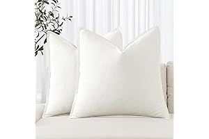 MIULEE Linen Throw Pillows, Generously Sized for Ample Comfort