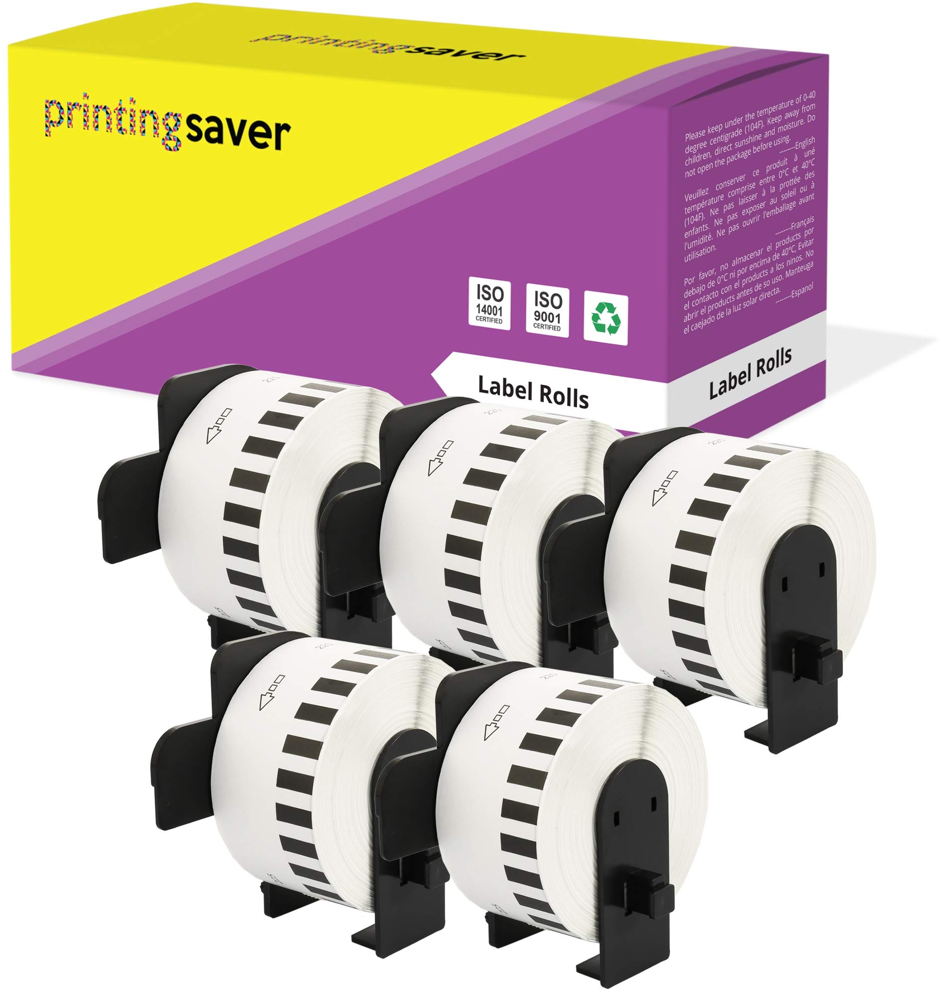 Étiquettes continues compatibles Brother P-Touch QL-1050 38 mm x 30,48 m DK-22225