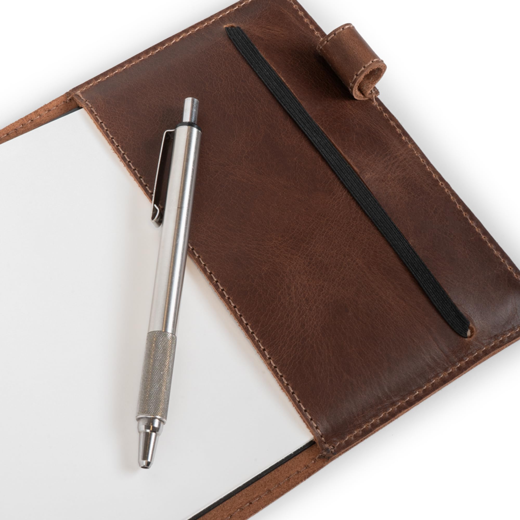 Hide & Drink, Leather Journal Cover for Leuchtturm1917 Sketchbook Hardcover A5 Medium Size (145 x 210 mm), Refillable Notebook Case with Pen Slot, Holder for Journals, (Notebook not included)