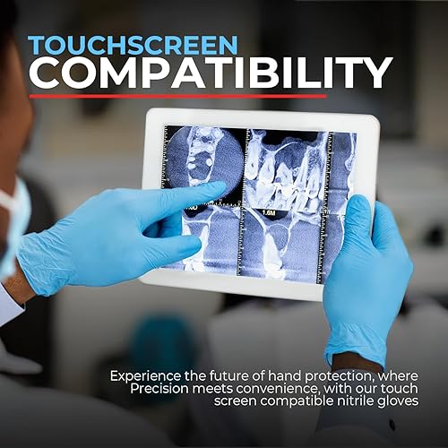 Miniatura 6 de Nitritec - Guantes desechables de 5.2 mil, sin látex y sin polvo (XL, 1000 unidades)