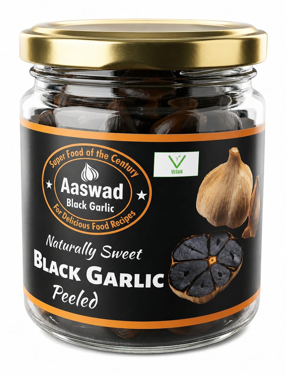 Aaswad Impex Aaswad Peeled Black Garlic(200 Grams)-picture-25